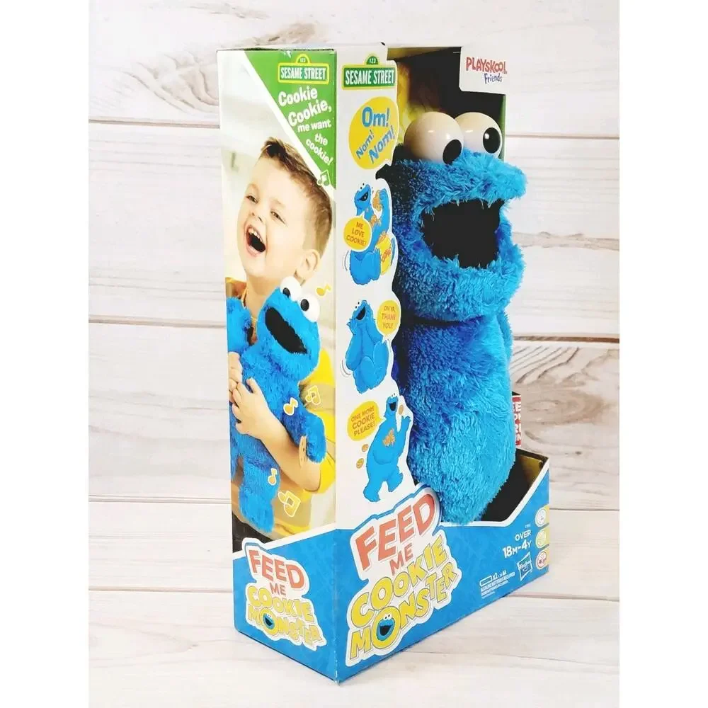 Playskool Sesame Street Feed Me Cookie Monster Talking Plush Hasbro New In Box